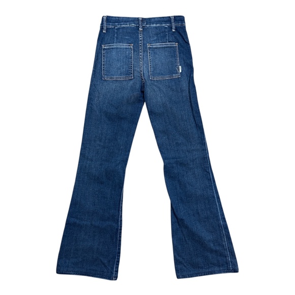 MOTHER Women's Blue Flare Jeans - Picture 2 of 11